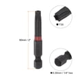 thumbnail image 2 of Unique Bargains T30 Magnetic Security Impact Torx Screwdriver Bit 1/4' Hex Shank 2' Length, 2 Pack, 2 of 5