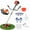2 in 1 Red, variant on 52CC 2-Cycle Gas Weed Eater, 2 in 1 Gas Weed Wacker, 2025 Upgraded Weed Eater Gas Powe, 2.2KW/8500rpm Strong Power Brush Cutter, Gas String Trimmer for Yard, Garden