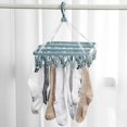 1PC Clothes Drying Hanger with 32 Clips Socks Underwear Drying Folding