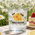 thumbnail image 3 of Bee Festival Glass Cup ,Clear Water Cup with Cute Bee Pattern,Easy Clean,3.4 oz, for Sparkling Water,Coffee Mugs ,Tea, , Cup,Beverage Cup, 3 of 7