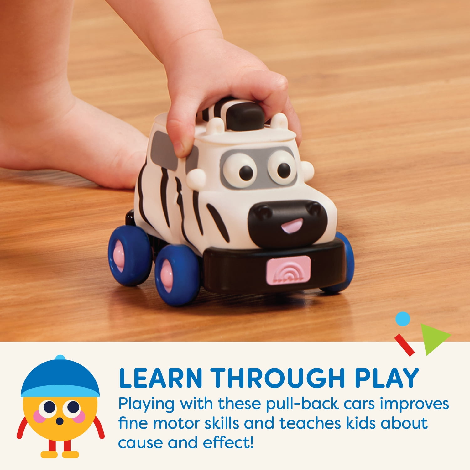Battat Safari Speedsters 3 PullBack Animal Cars, Play Vehicles Baby and Toddler Toys  (图5) Battat Safari Speedsters 3 PullBack Animal Cars, Play Vehicles Baby and Toddler Toys  (图5)