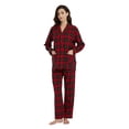 thumbnail image 2 of Kolipajam Women's 100% Cotton Flannel Pajama Set Cozy Drawstring Waist Winter Pjs for Women XXL, 2 of 5