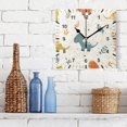 thumbnail image 3 of Cartoon Dinosaurs with Leaf Wall Clock Battery Operated Silent Non-Ticking Bedroom Office Kitchen Home School Decor 7.8"(Black), 3 of 10