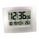 thumbnail image 4 of Reloj despertador digital, reloj electrónico con calendario digital para mesita de noche. Blanco, 4 of 9