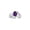 Amethyst, variant on Rings for Women 14K White Gold Ring Oval 9X7MM Gemstone &  Diamonds Classic Design October Pink Ice Jewelry for Women Size 8