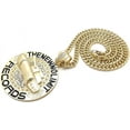 thumbnail image 5 of Hip Hop Iced Gold Plated Cubic Zirconia THE NEW NO LIMIT RECORDS Pendant & 6mm 36" Cuban Chain Necklace Set, 5 of 5