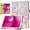 Pink Marble, variant on zukof Folio Stand Case for T-Mobile REVVL Tab 2 10.1 Inch Tablet 2025 - Lightweight Folding Slim PU Leather Protective Cover (Black)