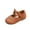 Brown, variant on AJTQTH Sandals for Girls Faux Leather Elegant Cute Bowknot Shoes with Velcro Layered Solid Color Walking Shoes Soft Soled Low-Heel Non-Slip Shoes for Casual Summer Black 9 Months
