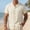Beige, variant on Tawop Short Sleeve Shirts for Men Cotton Casual Round Neck Solid Color Pullover Fitness Sports T Shirt Beige