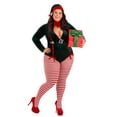 thumbnail image 4 of Plus Size Sexy Santa Elf Costume for Women, 4 of 9