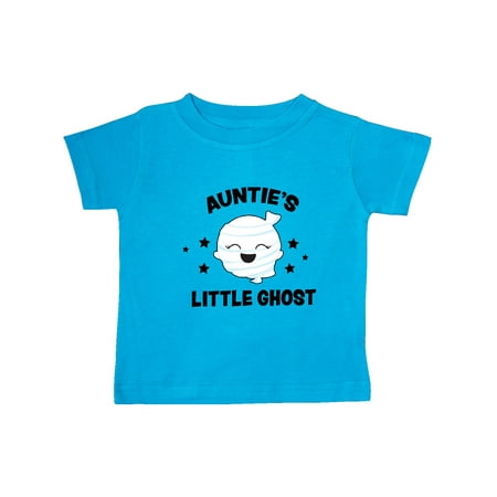 

Inktastic Cute Auntie s Little Ghost with Stars Gift Baby Girl T-Shirt