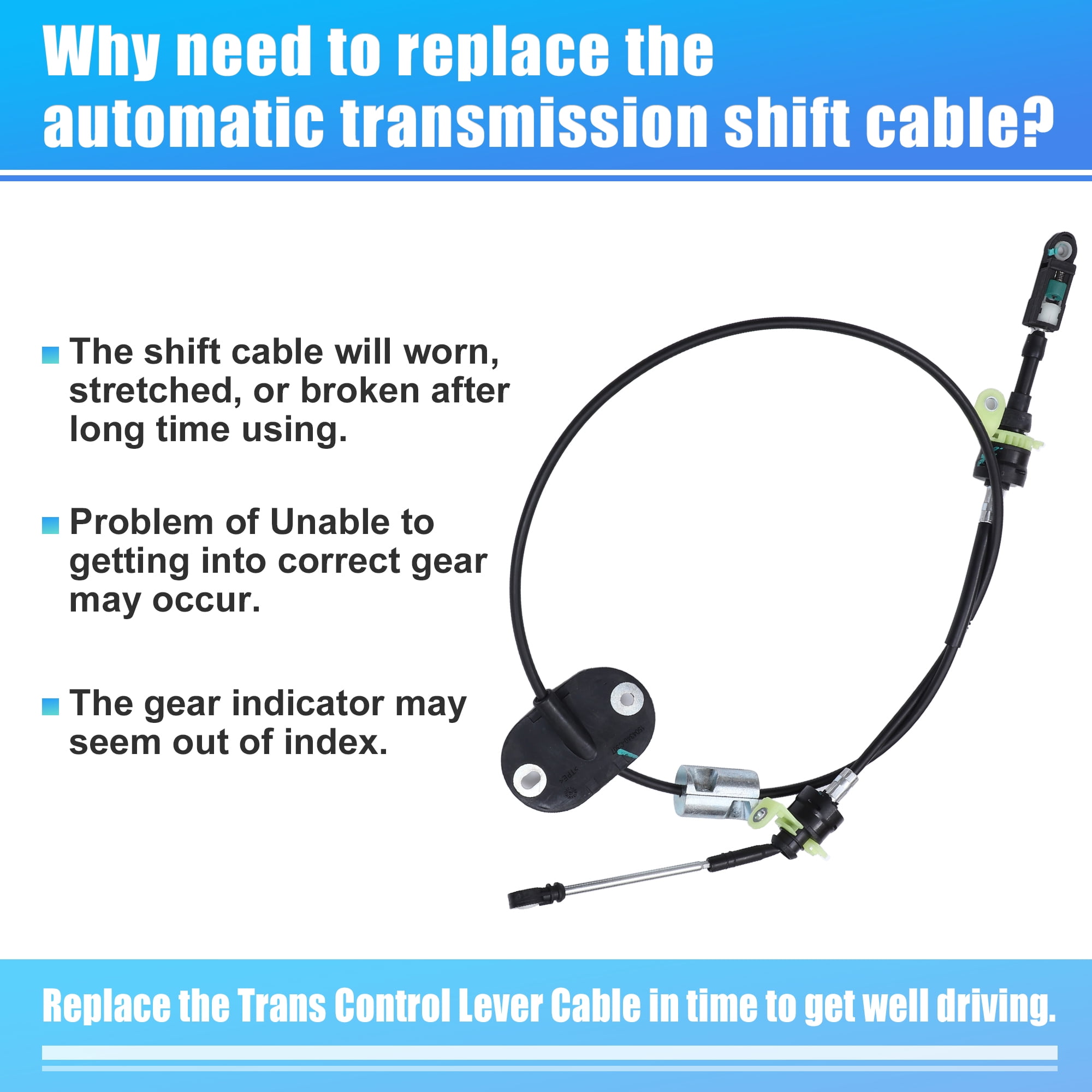 Unique Bargains Automatic Transmission Gear Shifter Cable for Ford Escape 2013-2016