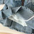 thumbnail image 5 of FJUCHAI Toddler Girls Denim Vest Jacket +Ruffled Jeans Skirt 2-Piece Set Playtime Casual Wear Lightweight for 3-10Y, 5 of 10