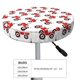 thumbnail image 4 of Disketp Red Wheeled Tractors Funda Redonda para Taburete, Funda de Cojín para Silla de Bar Suave y Elástica-14 inch, 4 of 7