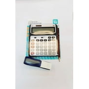 Pen+Gear 12 Digit Large Display Desktop Calculator, Gray, Office, Elementary school, middle school