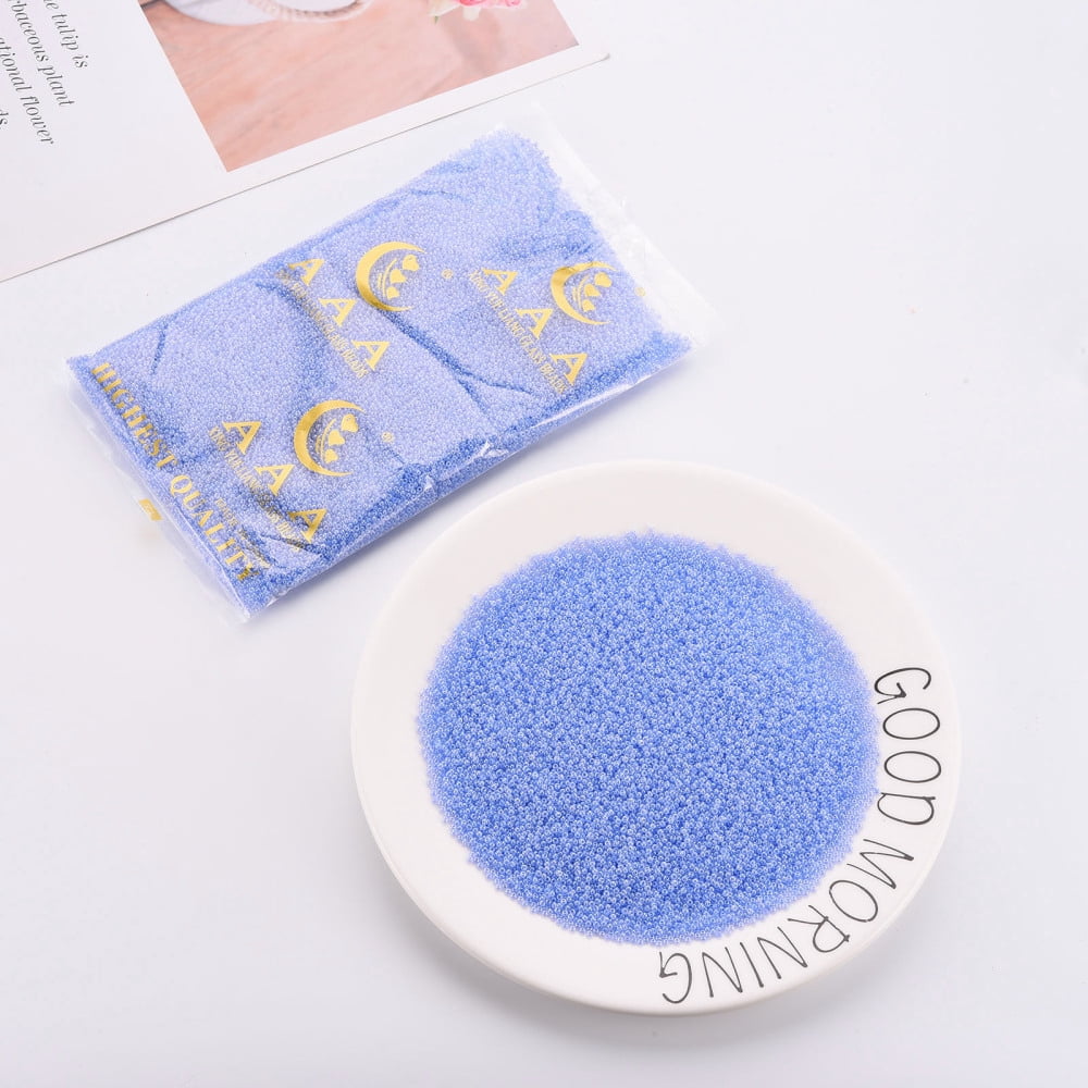 1pound 12/0 Imitation Glass Seed Beads Opaque Colours Luster Round Cornflower Blue 2x1.5mm Hole: 1mm about 40000pcs/Pound