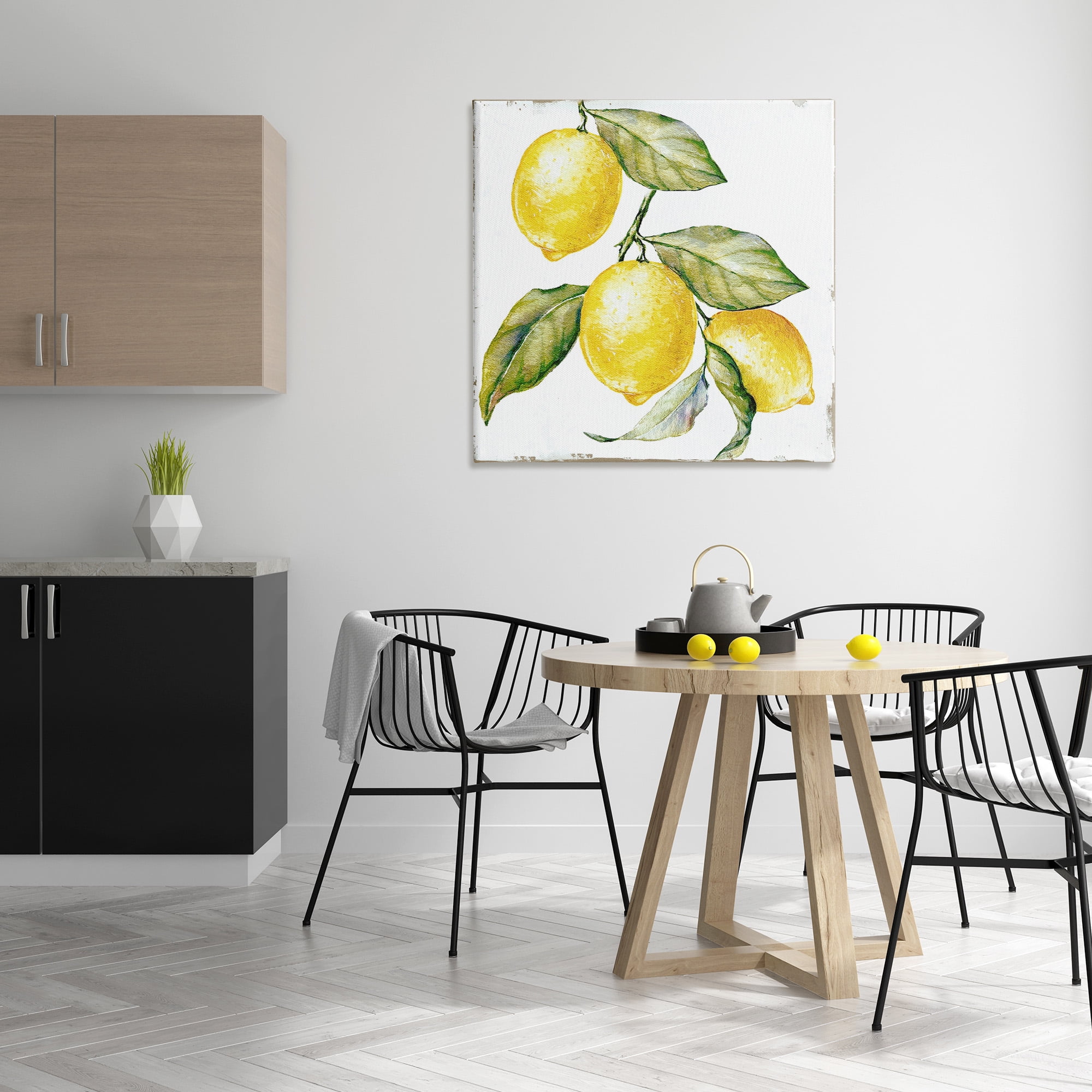 Stupell Industries Rustic Citrus Fruits Food & Beverage Painting Gallery Wrapped Canvas Art Print Wall Art, 36 x 36