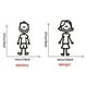 thumbnail image 5 of 20 Piece Car Sticker Family With Pet Car Lucky Stickers Stickers For Window (black), 5 of 5