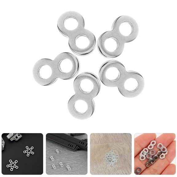 NIAIZEK Stainless Steel Furniture Fasteners, 8-Figure Hardware Connectors for Secure Assembly and Stability