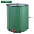 thumbnail image 2 of Zimtown Rain Barrel Farms Water Storage Saver Green 66 Gallon, 2 of 14
