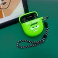 thumbnail image 1 of Funda de silicona para Audífonos con estampado divertido para Bose QuietComfort Earbuds II (verde), 1 of 6