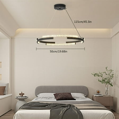

Round LED Ring Chandelier Dining Room Ceiling Light Pendant Lamp Fixture Decor