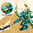 thumbnail image 4 of Bloques de Construccion HIGH GODO Mech Robot Guerrero Dragon Verde 704 Piezas, 4 of 5