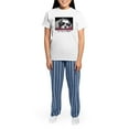 thumbnail image 4 of CafePress - Cute Shih Tzu Dog Women's Light Pajamas - Women's Short Sleeve Print T-Shirt and Pants Light Cotton Pajama Set, 4 of 7