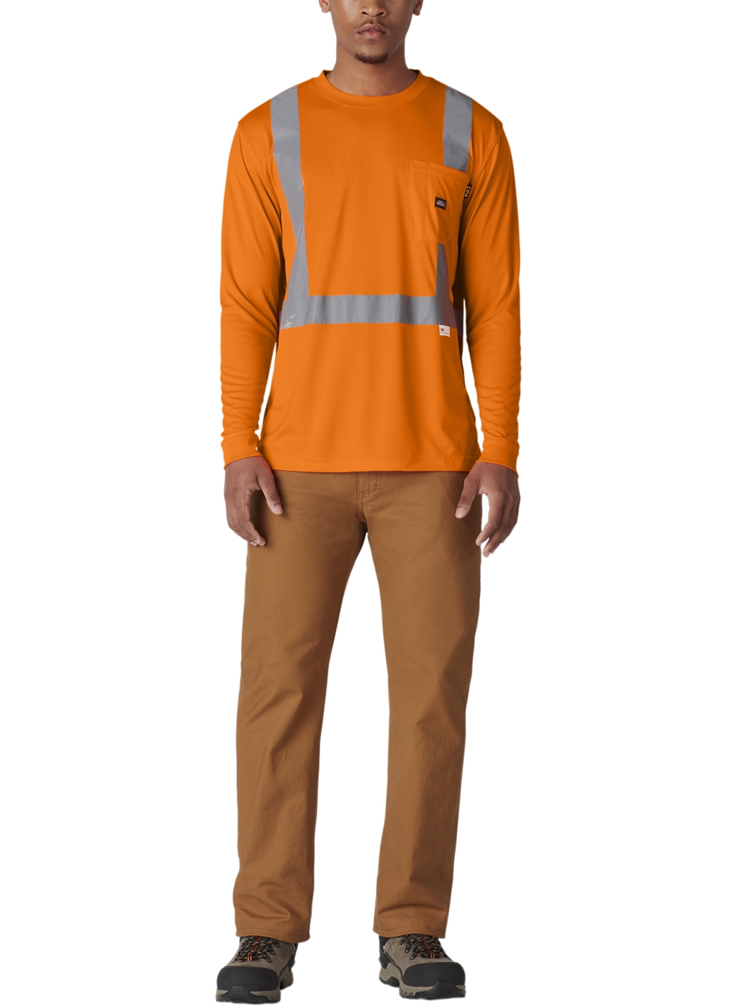 Genuine Dickies Hi-Vis Synthetic Work Vest, 3M Scotchlite Reflective Taping, ANSI Class 2