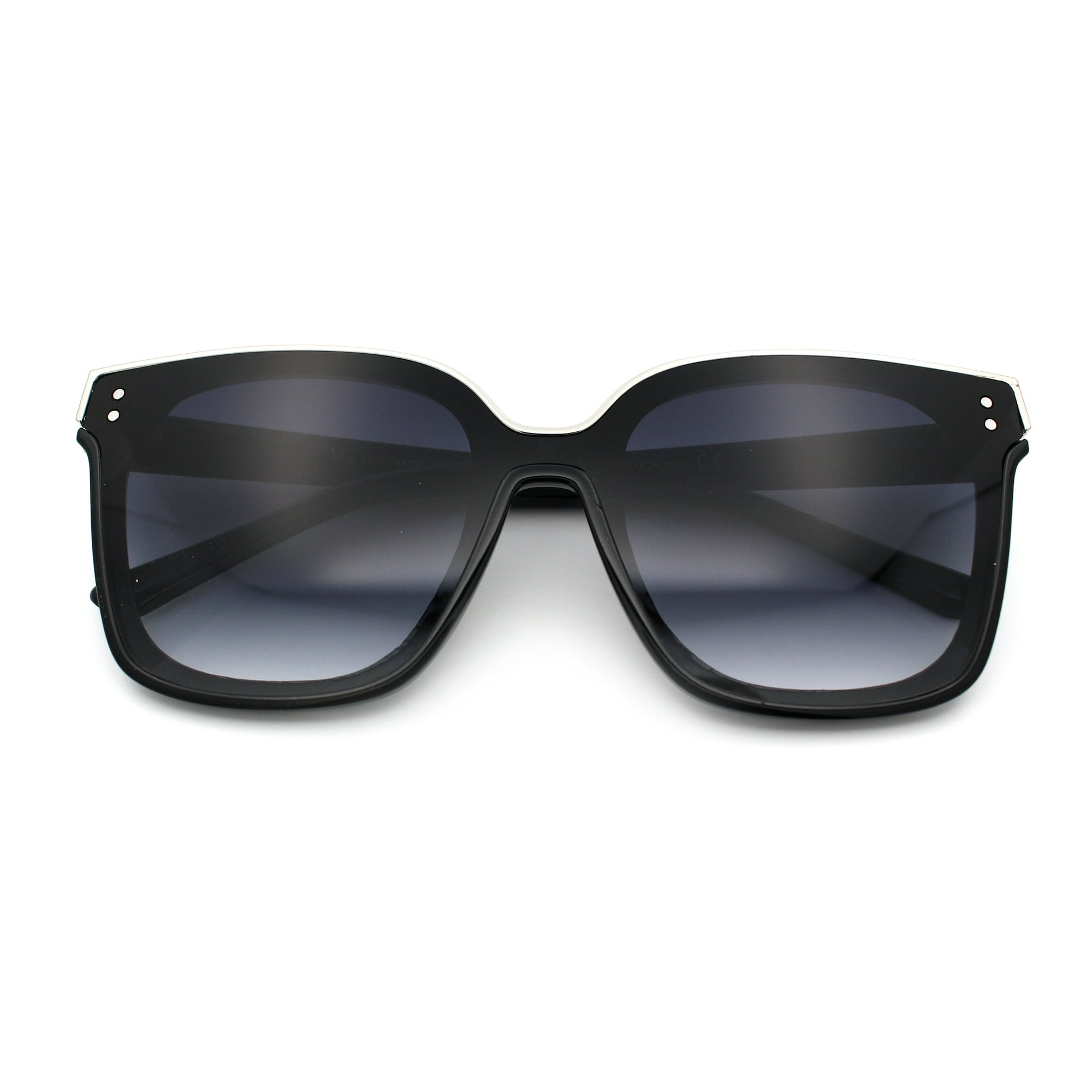 Black sunglasses with white trim hot sale