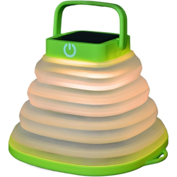 Solar Camping Lantern Tent Lantern: Collapsible Solar Lantern Led Camping Lantern, USB Rechargable Portable Outdoor Waterproof Camping Lamp for Emergency ReCharger, Power Outage, Hurricane,Hiking