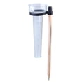thumbnail image 1 of 1Set Transparent Plastic Rain Gauge for the Garden with 8.3In Rim Diameter and 24.5In Height, 1 of 8
