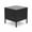 Brown four-line rattan + peacock blue cushion, variant on 3-Piece Rattan Patio Bistro Set, All-Weather PE Rattan Furniture with 2 Chairs & Coffee Table, Soft Cushions, Weather-Resistant for Balcony, Backyard, Porch