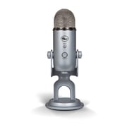 Blue Microphones Yeti USB Microphone (Silver) with Headphones and Pop Filter