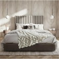 thumbnail image 4 of Alek Throw Ivory Acrylic 50"x60" Luxuriously Soft Ikat Diamond Design, 4 of 8