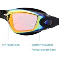 thumbnail image 2 of Gafas de natación, gafas de natación sin fugas antivaho adultos hombres mujeres jóvenes y adultos naranja brillante rojo oso de fresa  Juguete, 2 of 6