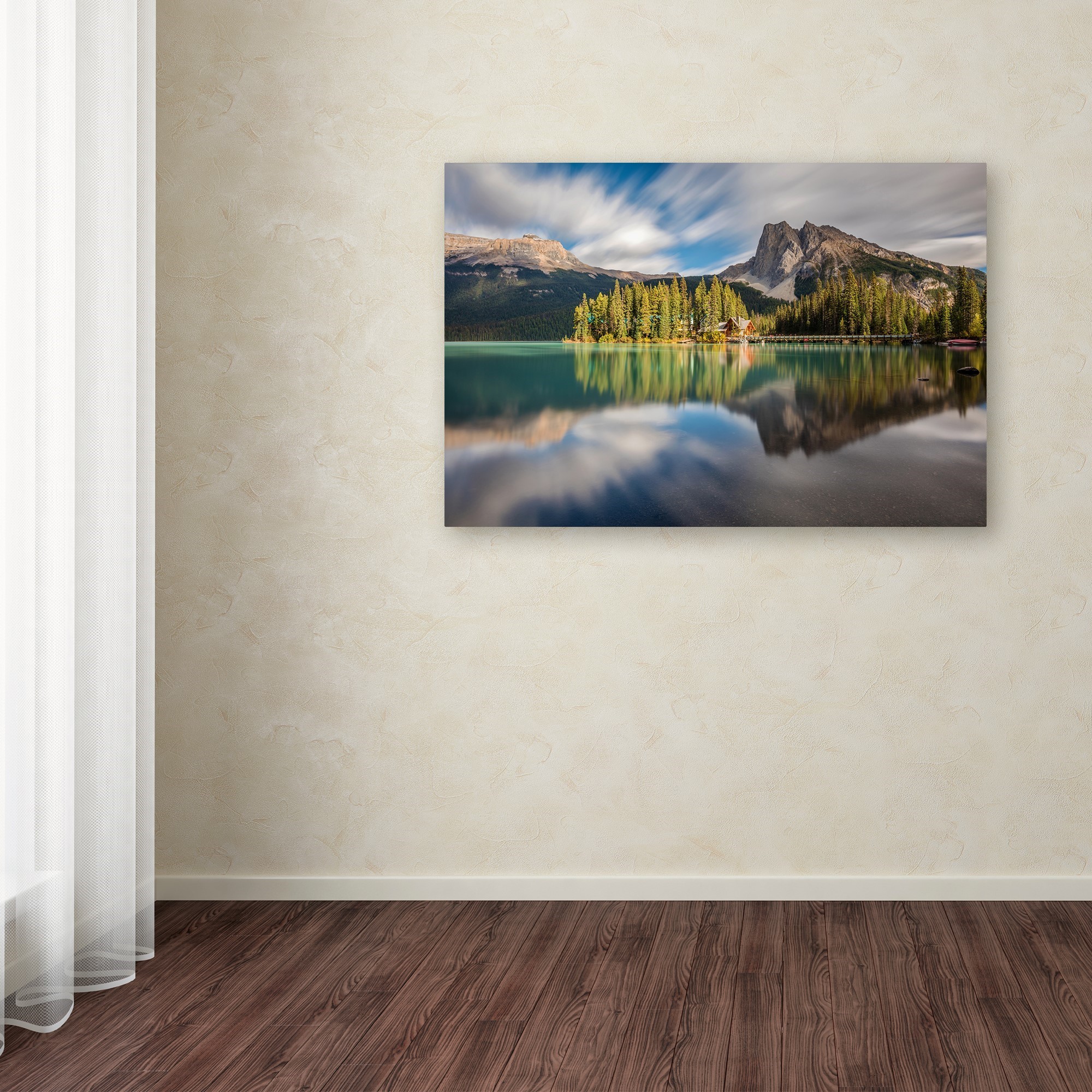 Trademark Fine Art 'Emerald Lake Dreamscape' Canvas Art by Pierre Leclerc