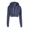 thumbnail image 3 of One opening Fashion Womens Khaki Cropped Top Hoodie Long Sleeve Sweats Sweatshirt Pullover, 3 of 5