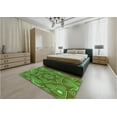 thumbnail image 5 of Ahgly Company Machine Washable Indoor Rectangle Transitional Green Area Rugs, 7' x 10', 5 of 7