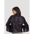 thumbnail image 4 of Signature by Wrangler Women's Fringe Leather Jacket, 4 of 4