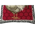 thumbnail image 3 of Red Black & White Rooster Needlepoint Accent Throw Pillow, 3 of 4