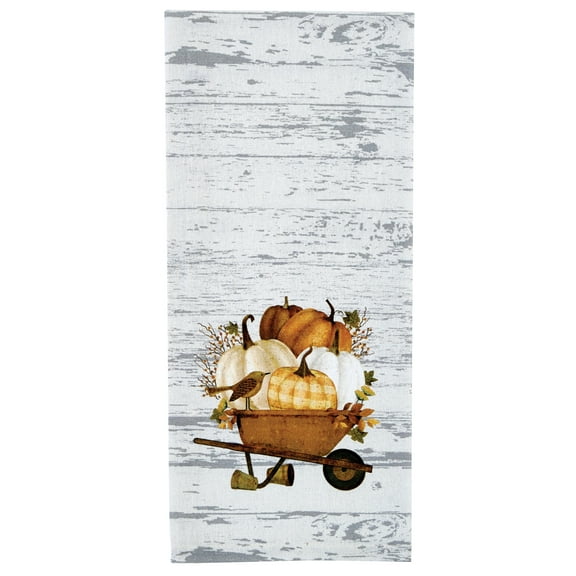 Park Designs Wheelbarrow Gather Printed Dishtowel Set of 2