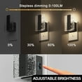 thumbnail image 3 of LOHASLED 2 Pack Black Warm White 3000K Modern Square Night Light, 3 of 7