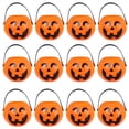 thumbnail image 3 of PENGXIANG 15 Pcs Halloween Pumpkin Shape Bucket Plastic Storage Buckets (Random Style), 3 of 5