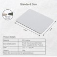 thumbnail image 3 of Small 10.6"x8.2" Dual-Sided Mouse Mat Waterproof PU Leather for Home Office, 3 of 7