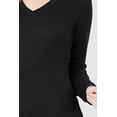 thumbnail image 2 of AB Women's Basic Thermal Long Sleeve Knit T-Shirt, 2 of 3
