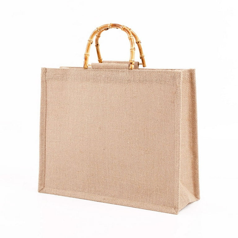 Large-Beach-Bag-Jute-Straw-Bag-Beach-Tote-Burlap-Shoulder-Reusable-Grocery-Shoulder-Handbag  for Women