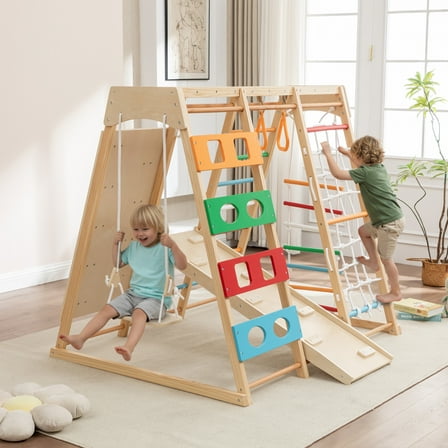 EUROCO 7 in 1 Toddler Slide with Climber - Playground - Walmart.com