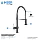 thumbnail image 5 of CNX Mezcladora Monomando Para Fregadero Flexible Negro Mate CNX MZM8114F, 5 of 7