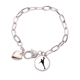 thumbnail image 1 of Educación física, jugador de deportes Patinaje Pulsera de cadena de corazón joyería encanto moda, 1 of 3